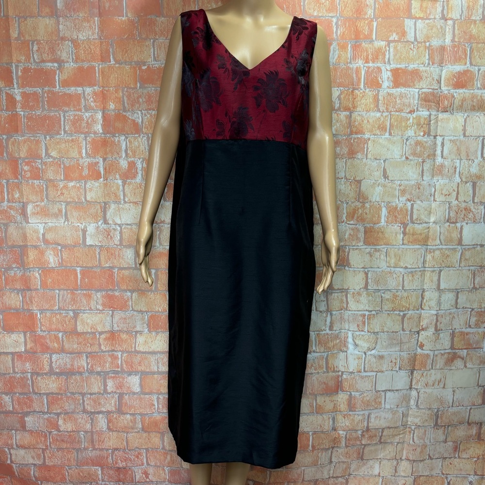 Dana Kay Vintage Plus Size Floral‎ Midi Dress